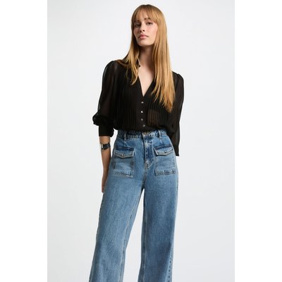 Chemise manches longues plis MORGAN