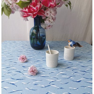 Nappe enduite carrée ou rectangle VAGUES FLEUR DE SOLEIL