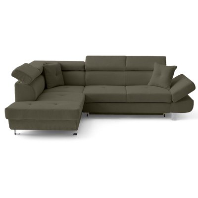 Canapé d'Angle Convertible en Velours côtelé 5 places - LISBONA LISA DESIGN