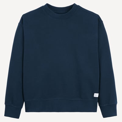 Sweat col rond en molleton LA REDOUTE COLLECTIONS