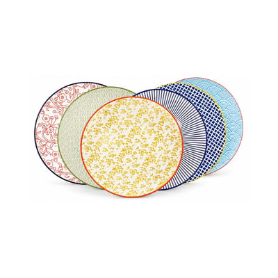 Lot de 6 assiettes à dessert design 3, SABAE ARTIME