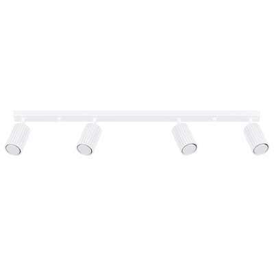Plafonnier Aluminium Blanc GU10 4 Karbon Line EDEN