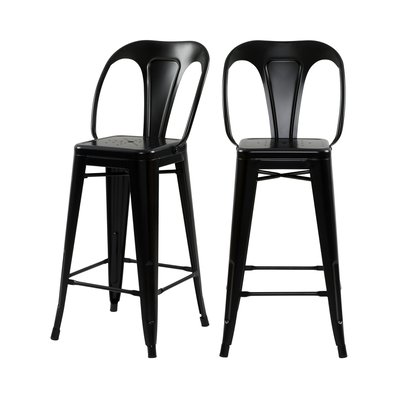 Lot de 2 chaises pour îlot central 67 cm en métal - INDUS RENDEZ-VOUS DÉCO