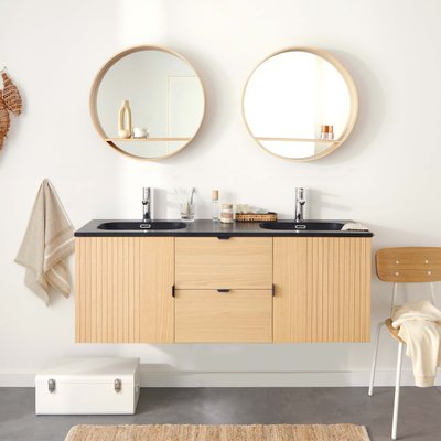Meuble double vasque + miroir STUDIO MOB IN