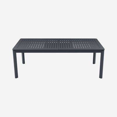 Table de jardin extensible en aluminium NISA HABITAT