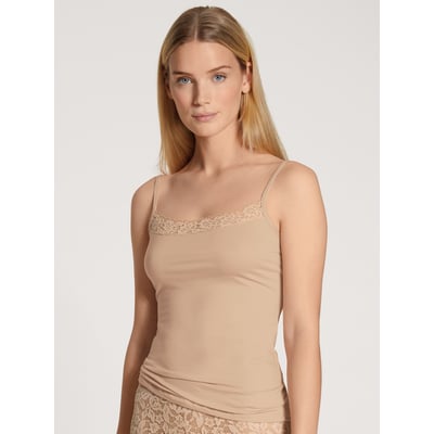 Débardeur à fines bretelles à bretelles Coton NATURAL COMFORT LACE CALIDA