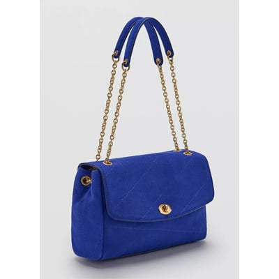 Petit sac à main en cuir à chaîne MANGO