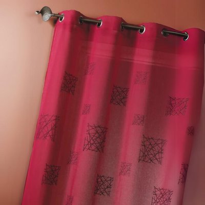 Voilage Etamine Brodée HOME MAISON