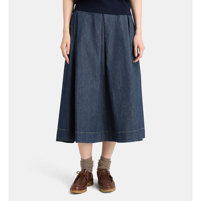 Jupe évasée onyx coton denim JODHPUR