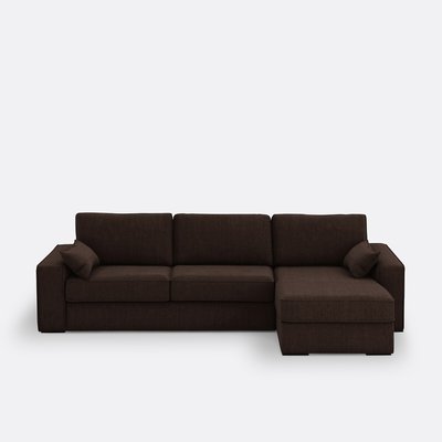 Divano letto angolare, cotone/lino, schiuma Cécilia LA REDOUTE INTERIEURS