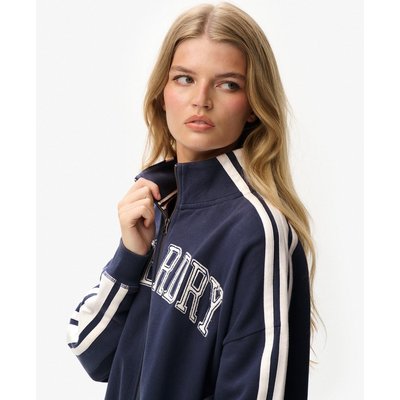 Sweat zippé Athletic Essentials à appliqué coupe ample SUPERDRY