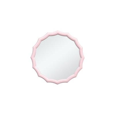 Miroir rond décoratif ondulé en bois H38 SIA DECO