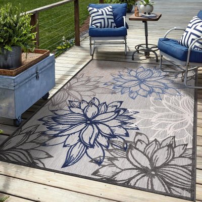 Tapis extérieur tissé kilim rectangle CHIMEKO UN AMOUR DE TAPIS