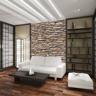 Papier peint intissé panoramique Stone - stylish design EDEN