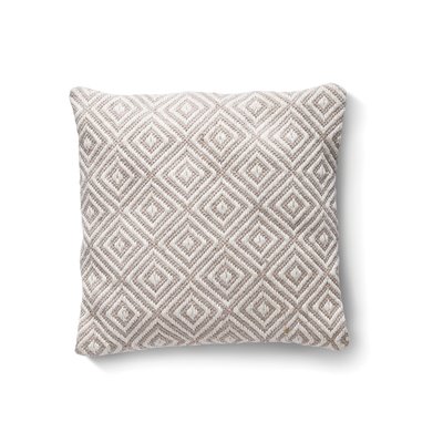 Outdoor/Indoor Geometric Woven Cushion - 100% Recycled 45x45cm HUG RUG WOVEN