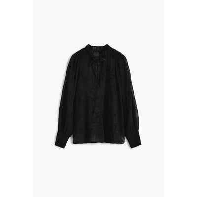 Blouse à transparences floquées DESIGUAL