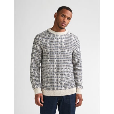 Pull col rond à motif géométrique irongate PETROL INDUSTRIES