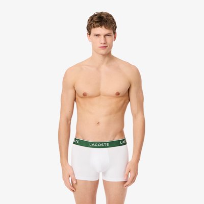 Lot de 3 boxers courts coton LACOSTE