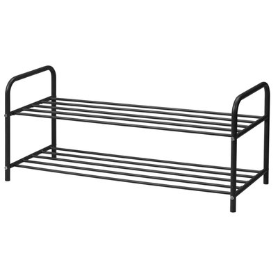 Étagère rangement chaussures noire - 91x35x38.5cm WADIGA