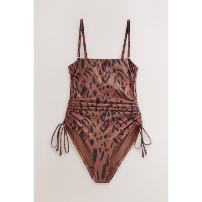 Maillot de bain bandeau gainant ruché NEXT