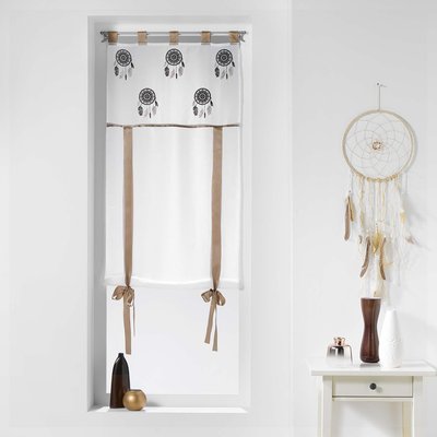Store relevable brodé attrapes rêve à plumes DOUCEUR D'INTÉRIEUR