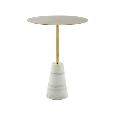 Table d'appoint en acier, pied marbre, Oscar ARTE ESPINA
