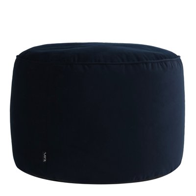 Pouf repose-pieds rond velours - MILANO ICON