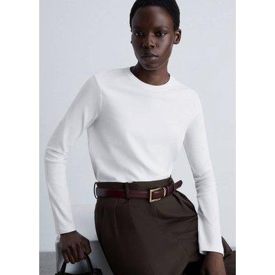 T-shirt fin col rond MANGO