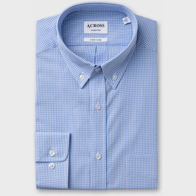 Chemise Confort fit easy care à carreaux vichy ACROSS