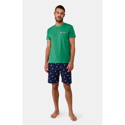 Pyjashort en coton imprimé, Sneakers ARTHUR