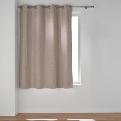 Rideau court occultant à œillets en chambray uni DOUCEUR D'INTÉRIEUR