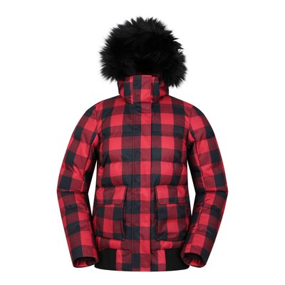 Veste carreaux rouge La Redoute