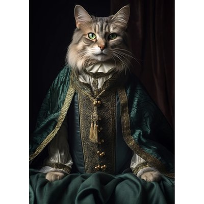 Tableau mural chat noble CEANOTHE