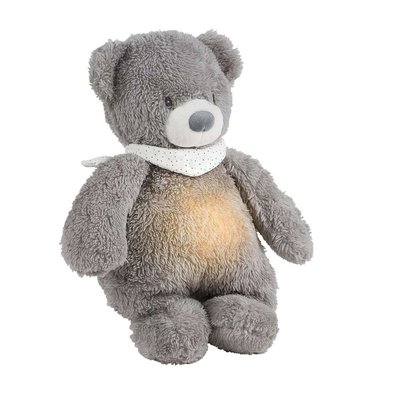 Sleepy veilleuse peluche ours gris  - Lapidou NATTOU