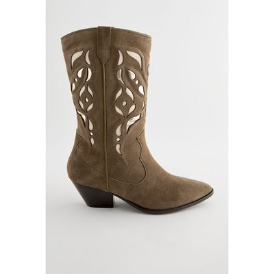 Bottines western haut de gamme à découpes NEXT