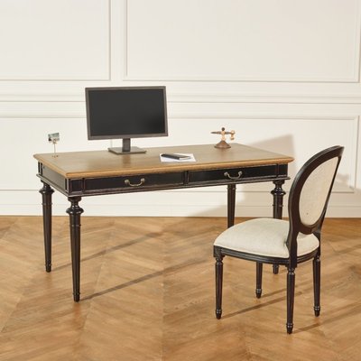 Bureau 2 tiroirs en chêne YVAN ROBIN DES BOIS