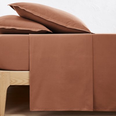 Drap plat uni percale de coton Scenario LA REDOUTE INTERIEURS