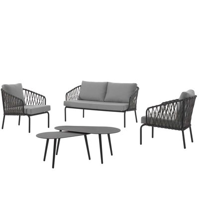 Salon de jardin Eden gris GESCOVA