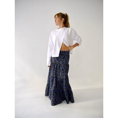 Jupe longue fleurie à étages MAR MINDTRAVELER