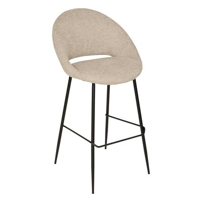 Lot de 2 tabourets de bar en tissu assise enveloppante AMAGO ATMOSPHERA