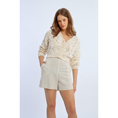 Short en lin, taille haute LILI SIDONIO