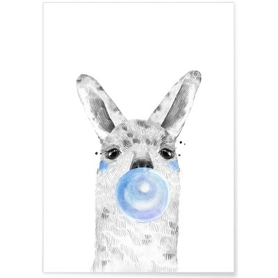 Poster Bulle d'Alpaga Bleue L'AFFICHERIE