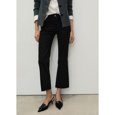 Jean flare crop poches MANGO