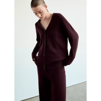 Cardigan de pyjama en maille à boutons MANGO