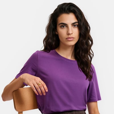 T-shirt girocollo, maniche corte LA REDOUTE COLLECTIONS