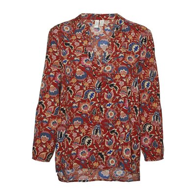 Blusa estampada con cuello de pico VERO MODA