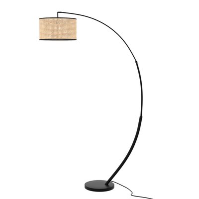 Lampadaire en rotin et métal - AIMÉE RENDEZ-VOUS DÉCO