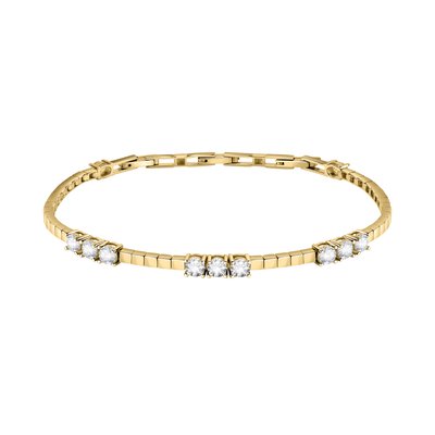 Bracelet en laiton, placage ninfea, zircons SCINTILLE MORELLATO