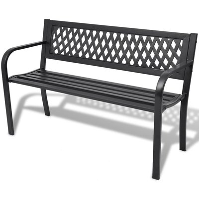 Banc de jardin en acier HOME MAISON