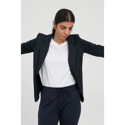 Blazer coupe ajustée, col tailleur ICHI